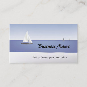 Segelboote auf der Horizon Business Card Visitenkarte