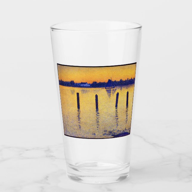 Segelboote auf der Schelde (Belgien) Glas (Vorderseite)