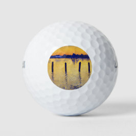 Segelboote auf der Schelde (Belgien) Golfball