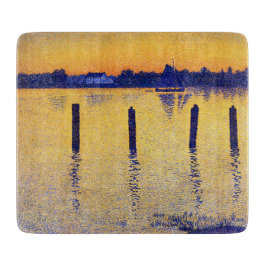 Segelboote auf der Schelde (Belgien) Schneidebrett