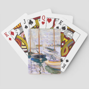 Segelboote auf der Seine bei Petit Claude Monet Spielkarten