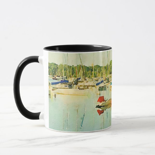 Segelboote auf Lake Harriet Coffee Tasse (Links)