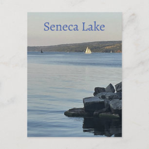 Segelboote auf Seneca Lake Postkarte
