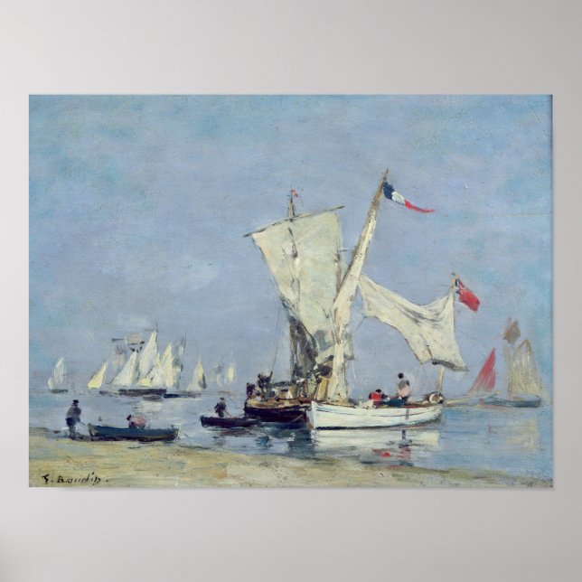 Segelboote, c.1869 poster (Vorne)