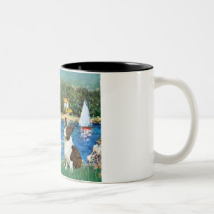 Segelboote - Cardigan Welsh Corgi 5 Zweifarbige Tasse