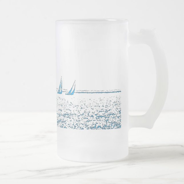 Segelboote, die Tasse laufen (Rechts)
