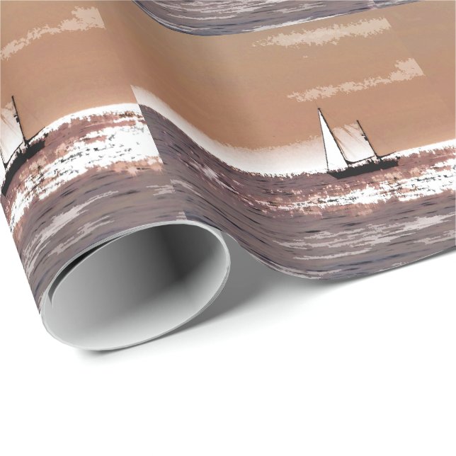 SEGELBOOTE GESCHENKPAPIER (Rolleneckpunkt)