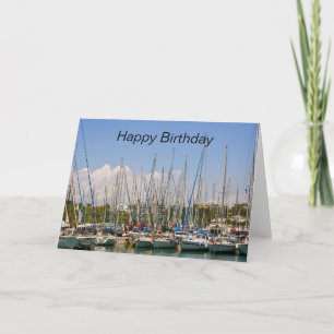 Segelboote Happy Birthday Card Karte