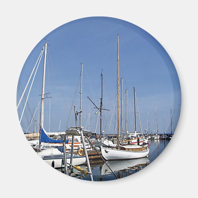Segelboote im Hafen Magnet (Vorne)