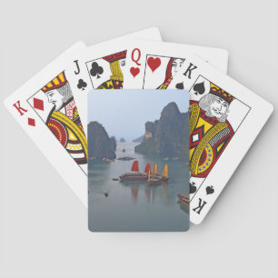Segelboote in der Ha-Long-Bucht - Vietnam, Asien Spielkarten