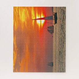 Segelboote in Key West, Florida, Sunset Puzzle