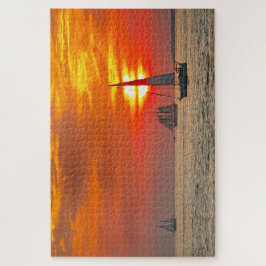 Segelboote in Key West, Florida, Sunset Puzzle