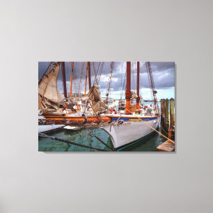 Segelboote in Key West Leinwanddruck