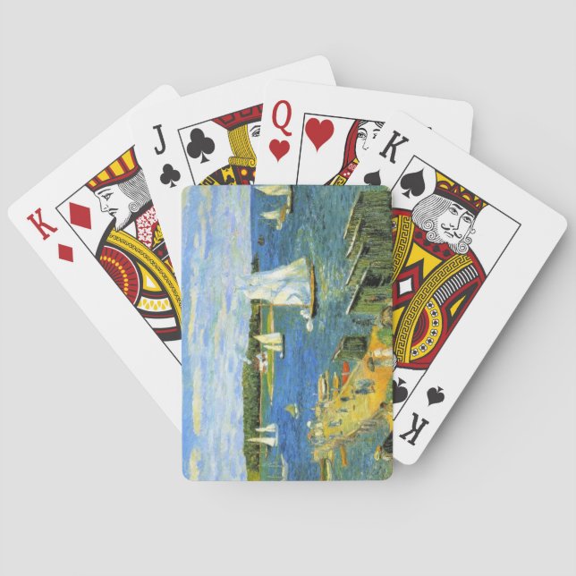 Segelboote in Mahone Bay in Kanada Spielkarten (Rückseite)