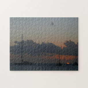 Segelboote in Sunset Tropical Seascape Puzzle