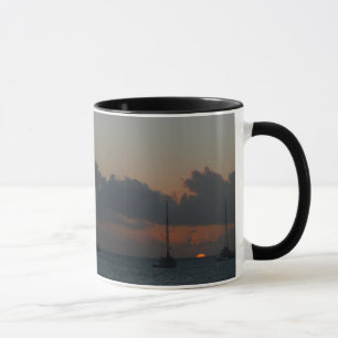 Segelboote in Sunset Tropical Seascape Tasse