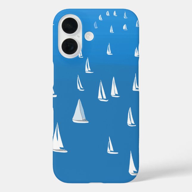 Segelboote in tiefblauem Meer - Regatta Sailboote Case-Mate iPhone Hülle (Rückseite)