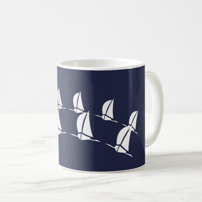 Segelboote Kaffeetasse (VorderseiteRechts)