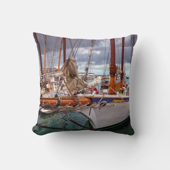 Segelboote Morred an Key West Kissen (Vorderseite)