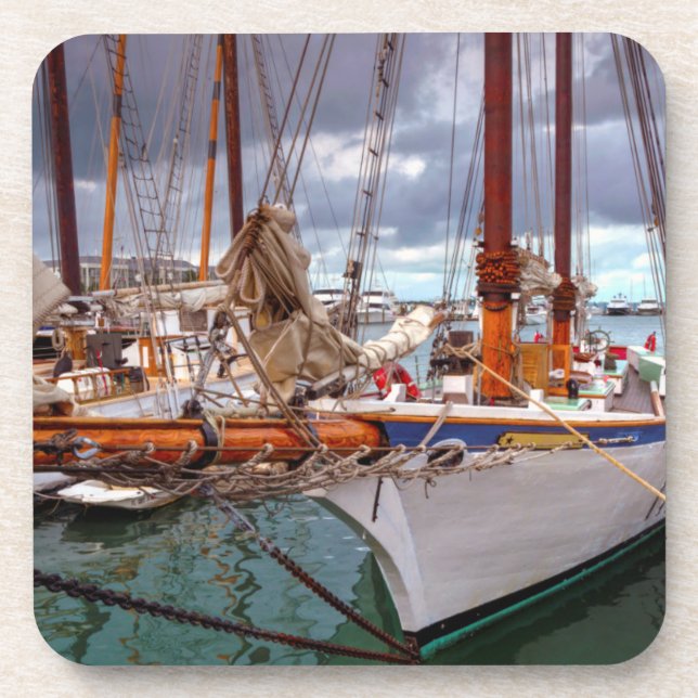Segelboote Morred an Key West Untersetzer (Vorderseite)