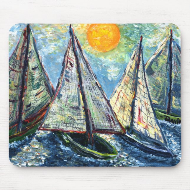 Segelboote mousepad (Vorne)