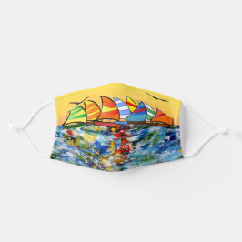 Segelboote Mund-Nasen-Maske Aus Stoff