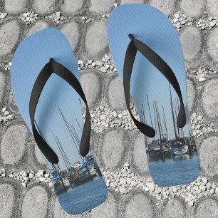 Segelboote Nautilus Blau Flip Flops
