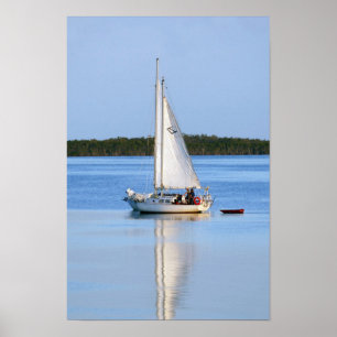 Segelboote Seite an Seite Poster