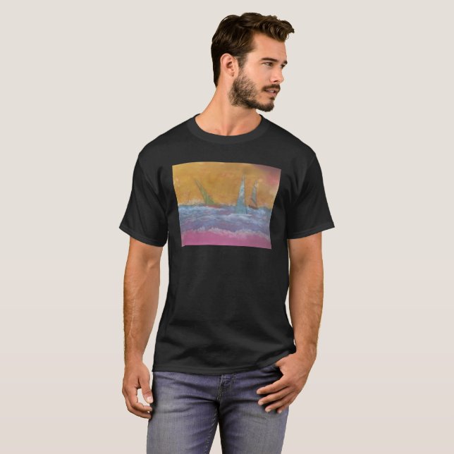 Segelboote T-Shirt (Vorne ganz)