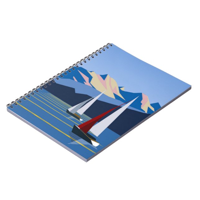 Segelboote und Foto Notizblock (Linke Seite)