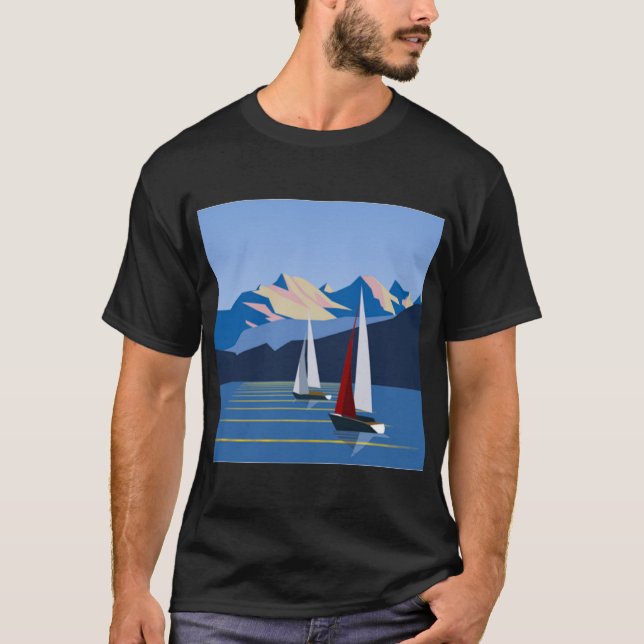 Segelboote und Foto T-Shirt (Vorderseite)