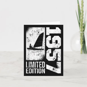 Segelboote Vintag 1957 Geburtstag Ding Karte