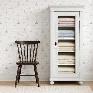 Segelboote Wasserfarbe Kinder   Kinderzimmer Tapete