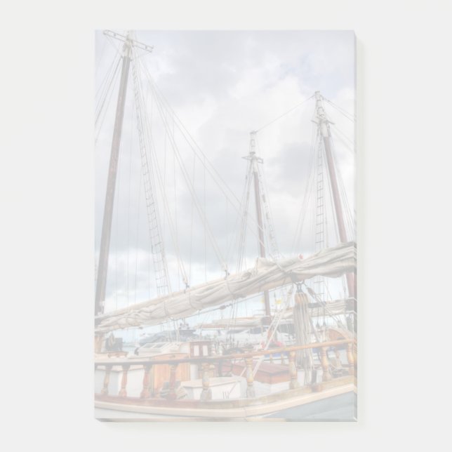 Segelboote werden im Key West-Hafen angekoppelt Post-it Klebezettel (Vorderseite)