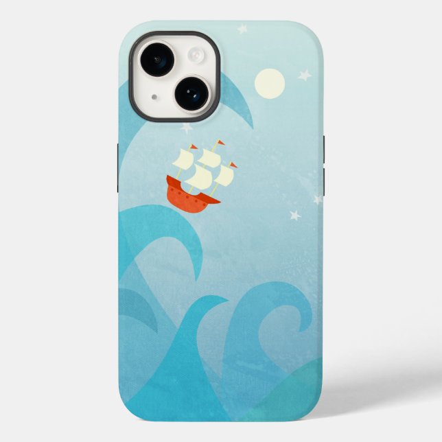 Segelbootkunst Case-Mate iPhone Hülle (Rückseite)