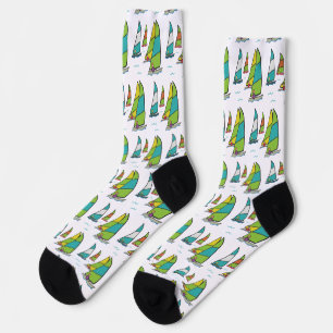 Segelbootrennen Socken