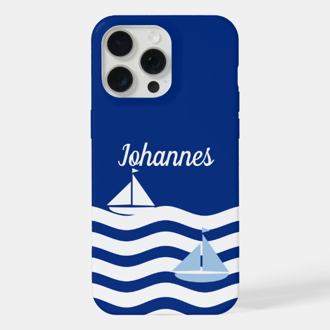 Segelboottag benutzerdefiniert iPhone hülle (Rückseite)