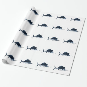Segelfisch-Muster Geschenkpapier