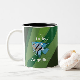 Segelflosser Süßwasser Tropisch Aquarianer Fischer Zweifarbige Tasse