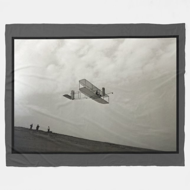 Segelflugtest Flugluftfahrt Wright-Brüder Fleecedecke (Vorderseite (Horizontal))