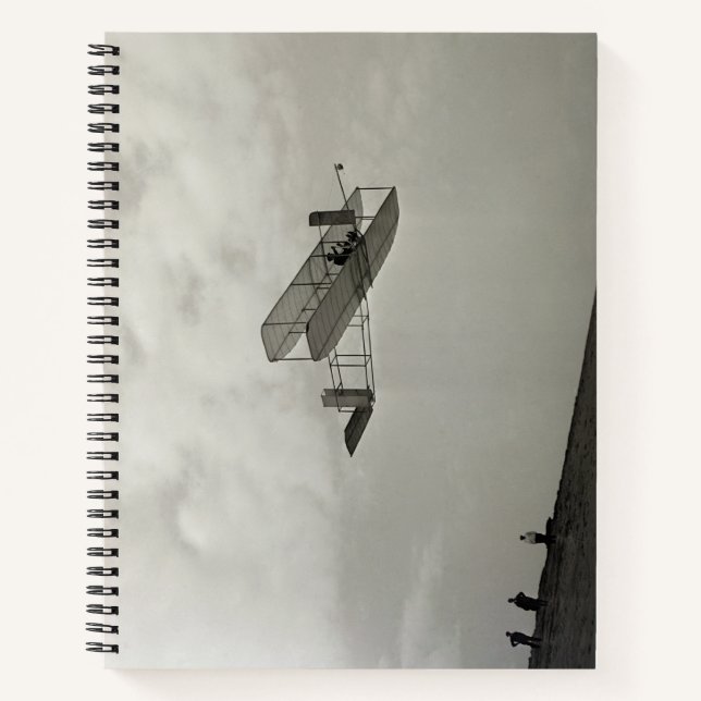 Segelflugtest Flugluftfahrt Wright-Brüder Notizbuch (Vorderseite)
