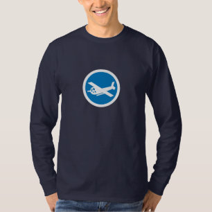 Segelflugzeug-Infanterie bedecken Flecken-T - T-Shirt