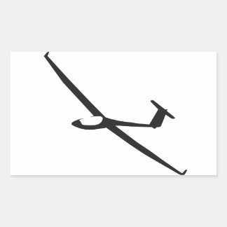 Segelflugzeug Rechteckiger Aufkleber