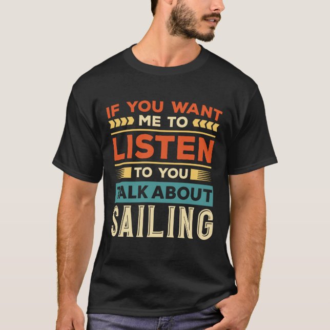 Segelgespräch T-Shirt (Vorderseite)