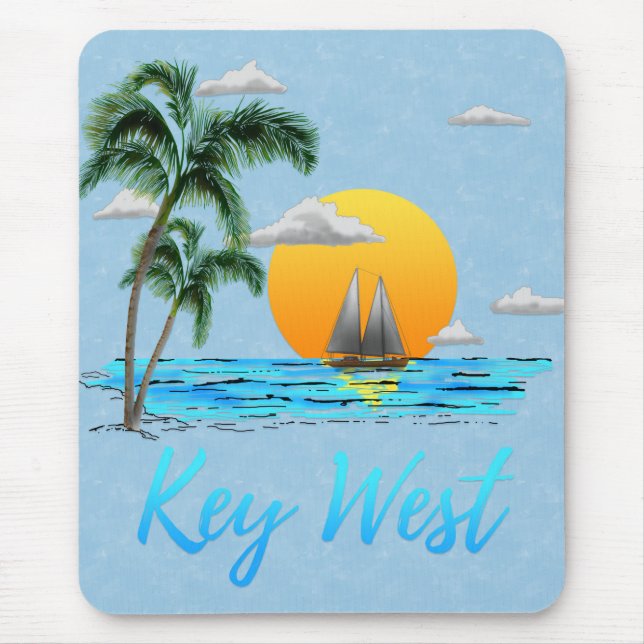 Segelkey West Florida Mousepad (Vorne)