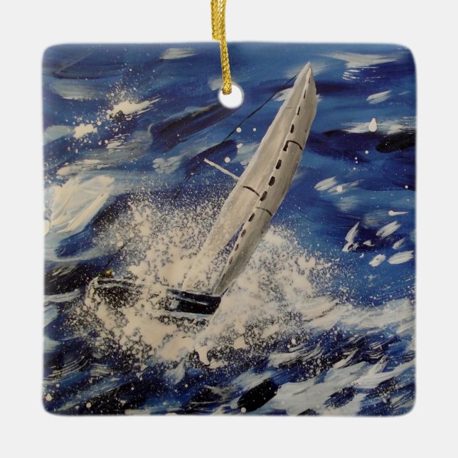 Segelkunstdekoration Keramikornament (Vorderseite)