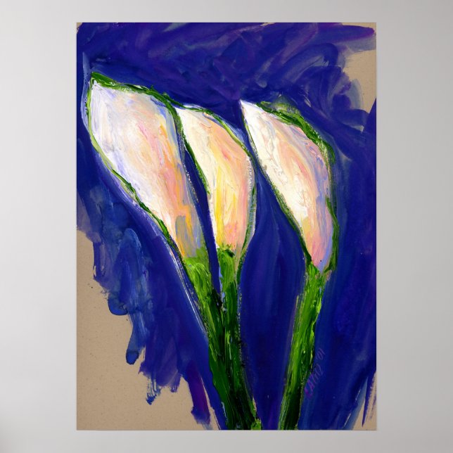 Segellilily Art Malerei Poster drucken (Vorne)