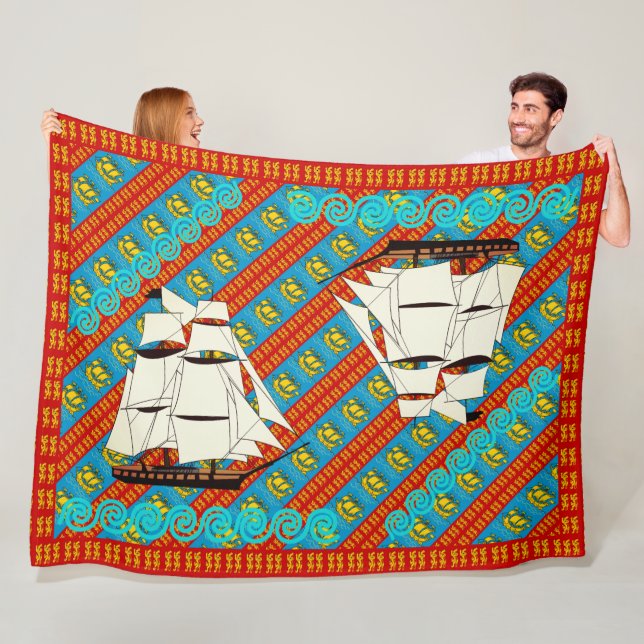 Segellionen Fleecedecke (Beispiel)