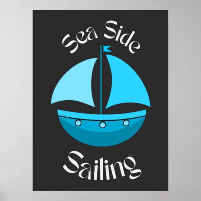 Segeln am Meer Poster (Vorne)