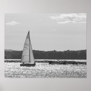 Segeln am See Champlain Poster